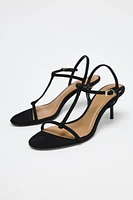 HIGH HEELED STRAP SANDALS