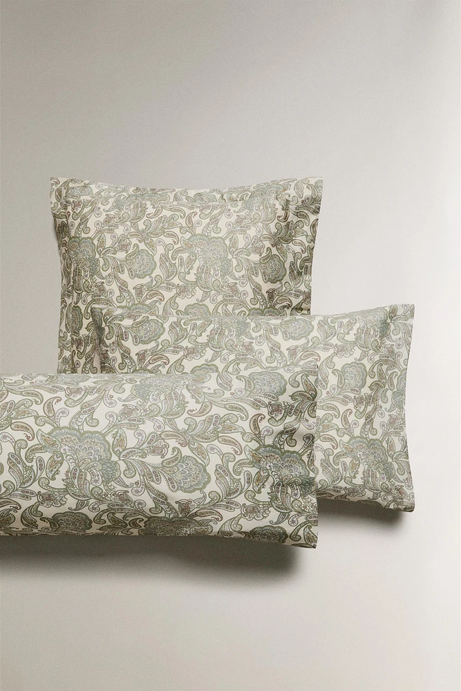 TAIE D’OREILLER SATIN PAISLEY