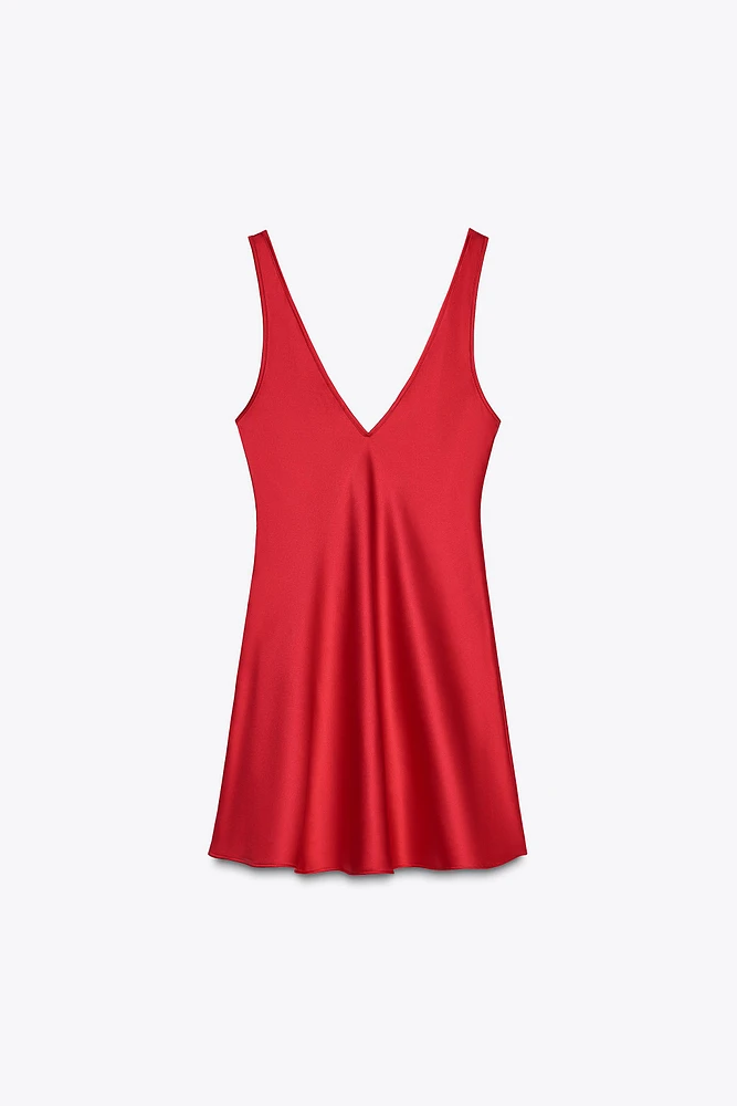 SATIN HEART DRESS