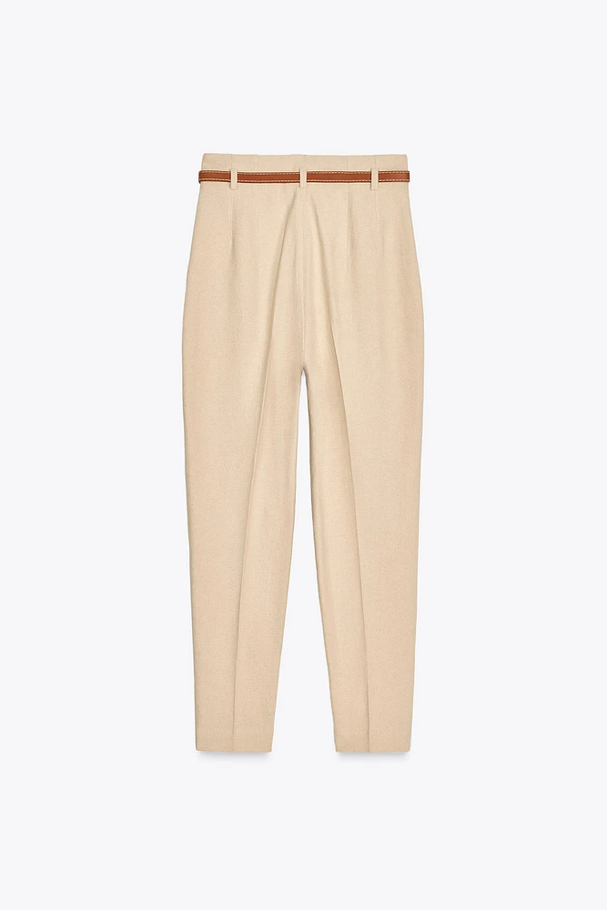 BELTED RUSTIC PANTS
