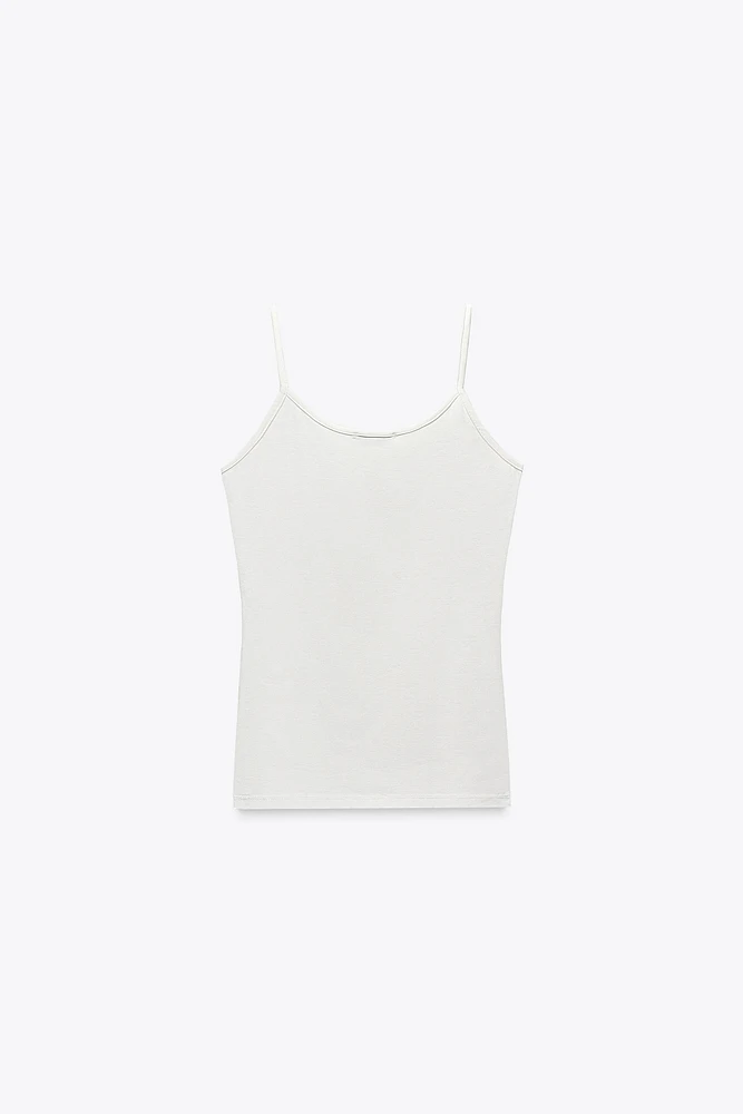 POLYAMIDE SPAGHETTI STRAP CAMISOLE