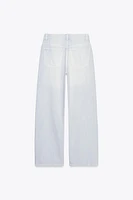 JEAN TRF COUPE LARGE À TAILLE MI-HAUTE