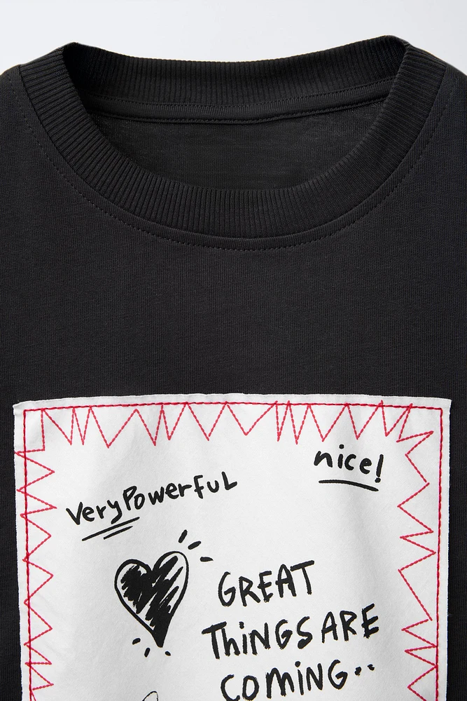 TEXT PATCHES T-SHIRT
