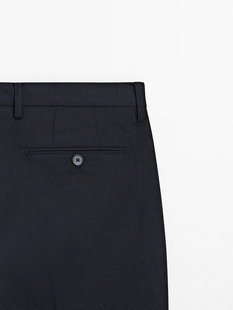 Pantalon de costume 100 % laine