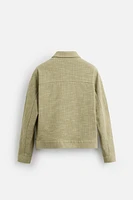 STRUCTURED ZIP OVERSHIRT
