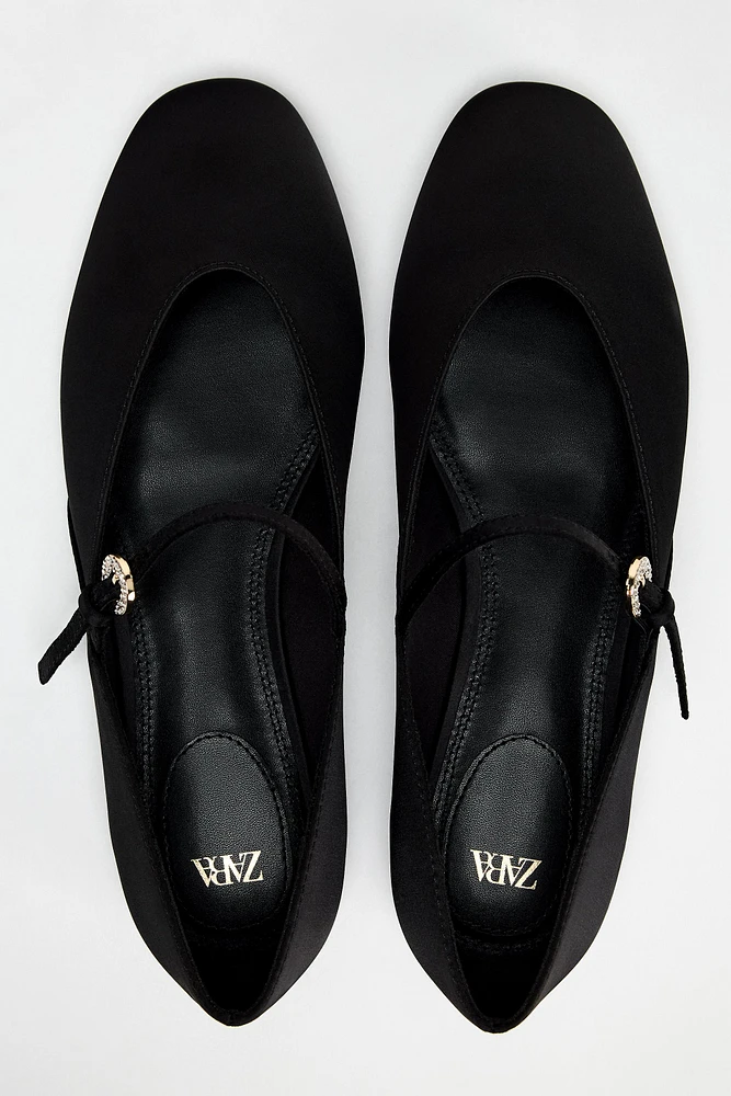 SATIN EFFECT BALLET FLATS 50TH ANNIVERSARY