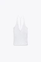 HALTER TOP WITH BACK STRAP