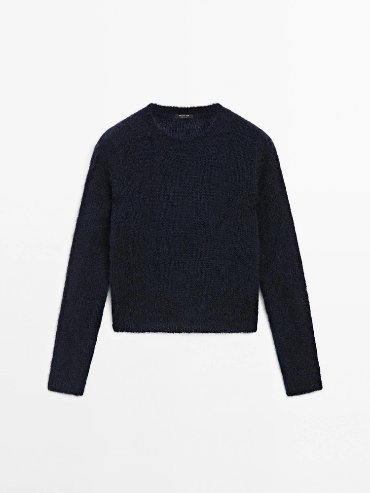 Pull en maille d’alpaga mélangé