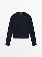 Pull en maille d’alpaga mélangé