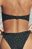 HAUT DE BIKINI EN TULLE À POIS