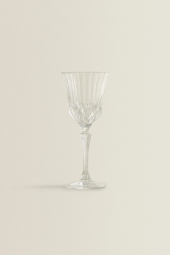 ENGRAVED CRYSTALLINE WATER GLASS