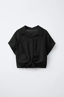 TEXTURED KNOT SHIRT