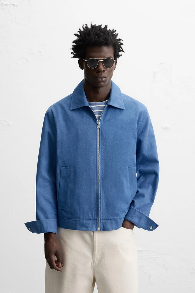 VESTE REGULAR FIT COTON