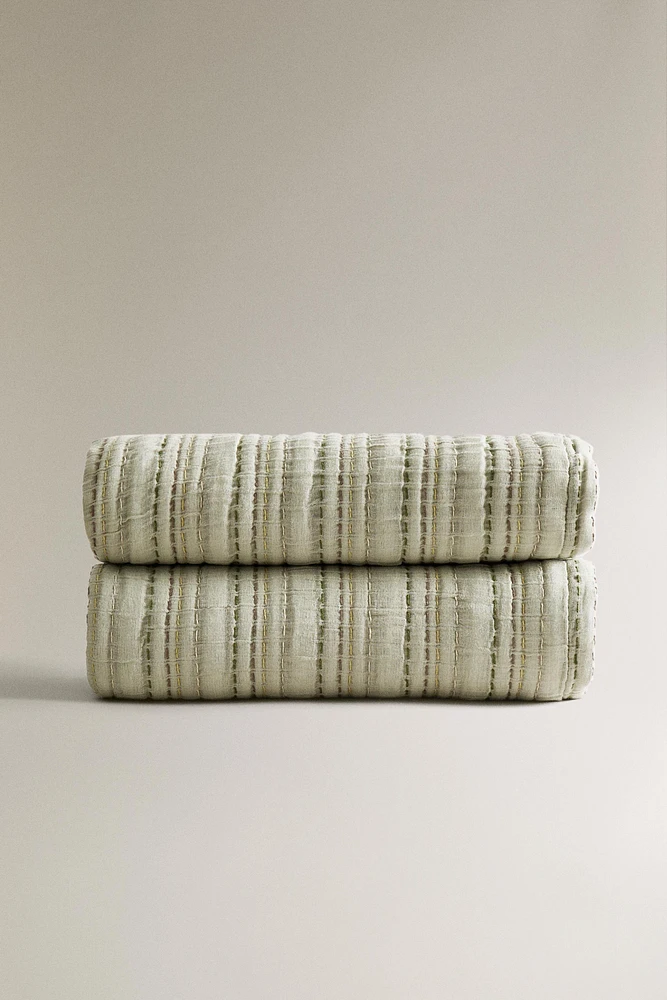 PLAID GAZE DE COTON