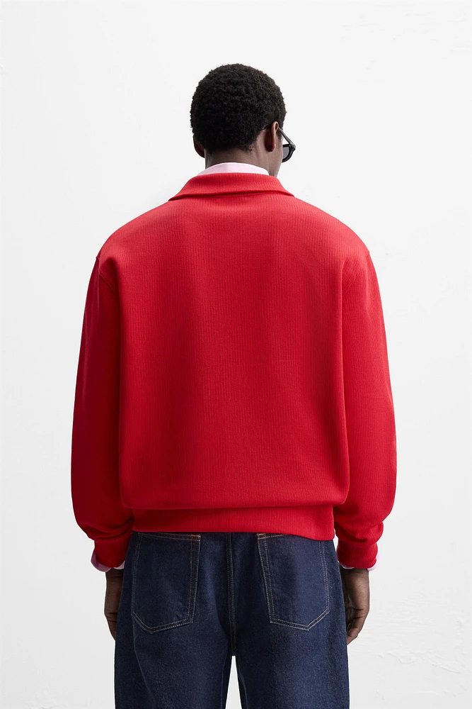SWEAT ZIPPÉ STRUCTURÉ