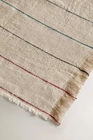 STRIPED HEMP BLANKET