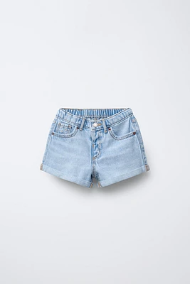 BERMUDA EN DENIM MOM FIT