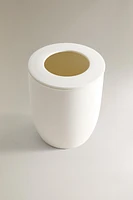 CORBEILLE À PAPIER SALLE DE BAIN TABLE CÉRAMIQUE