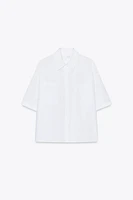 CHEMISE COURTE EN POPELINE ZW COLLECTION