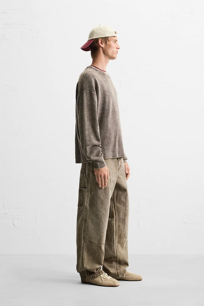 WASHED BOUCLÉ SWEATER