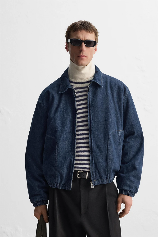 BLOUSON EN DENIM MATELASSÉ