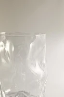 VERRE EN VERRE RECYCLABLE ONDULATIONS
