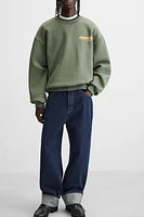 BOXY FIT PRINTED SWEATSHIRT