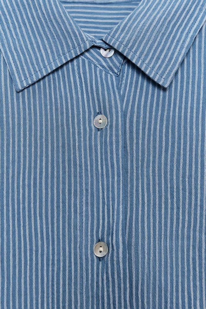 ZW COLLECTION LONG STRIPED SHIRT
