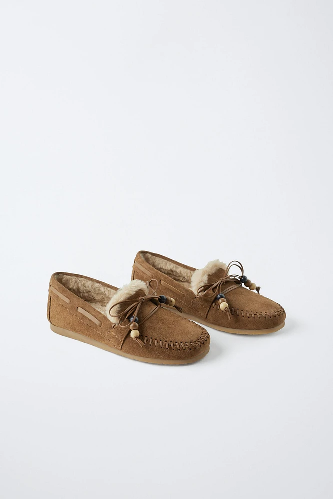 MOCASSINS EN CUIR VELOURS ÉDITION LIMITÉE