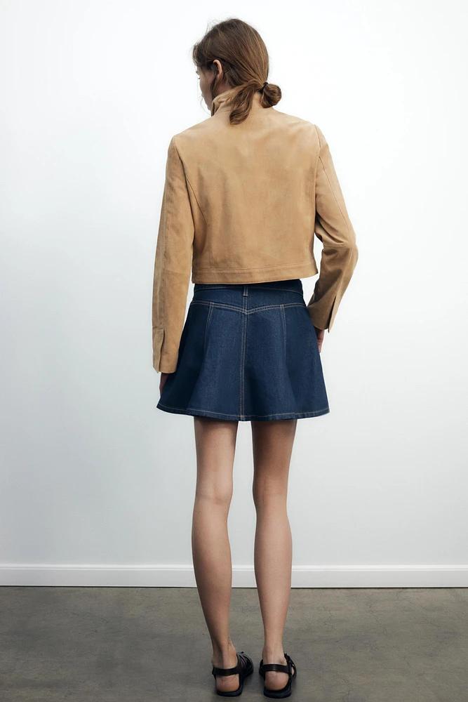 TRF DENIM MINI SKIRT