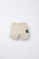 TWILL PATCH SHORTS