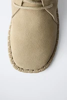 ZARA TIMELESS - LEATHER LACE-UP SHOES