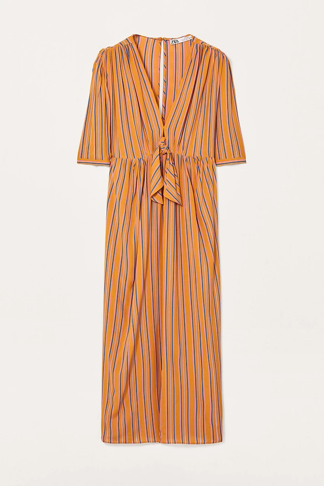 LIMITED EDITION STRIPED MIDI DRESS