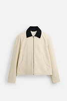 MIXED COLLAR JACKET