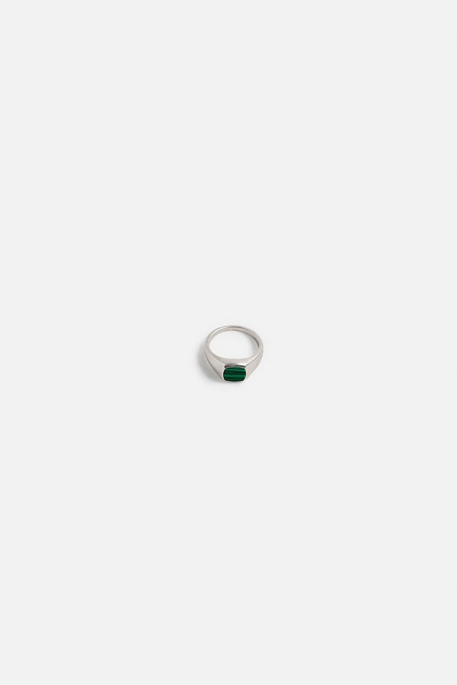 CONTRAST STONE RING