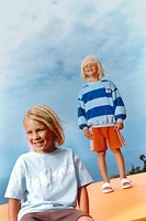 TOWELING SHORTS WITH SIDE STRIPES