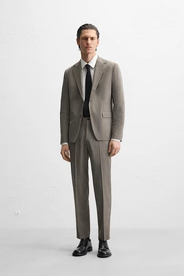 PLAID SUIT JACKET