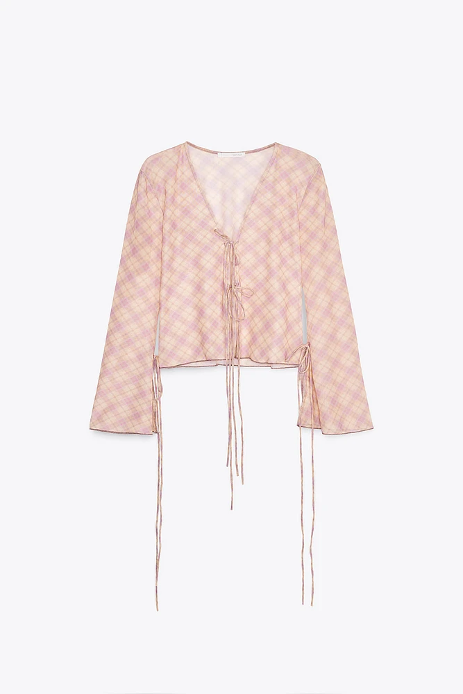 CHEMISE EN TULLE IMPRIMÉ