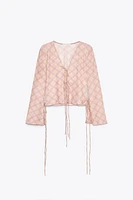 CHEMISE EN TULLE IMPRIMÉ