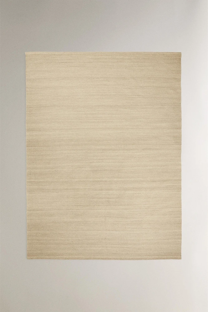 WOOL AND COTTON AREA RUG