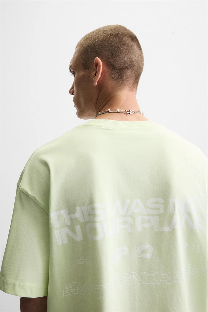 PRINTED TEXT T-SHIRT