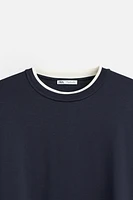 LIMITED EDITION CONTRAST NECK T-SHIRT