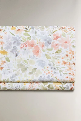 DRAP PLAT IMPRIMÉ FLORAL