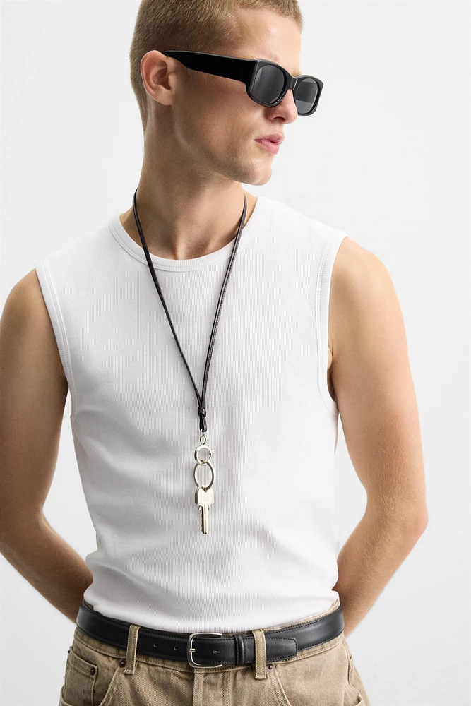 RIBBED TANK TOP