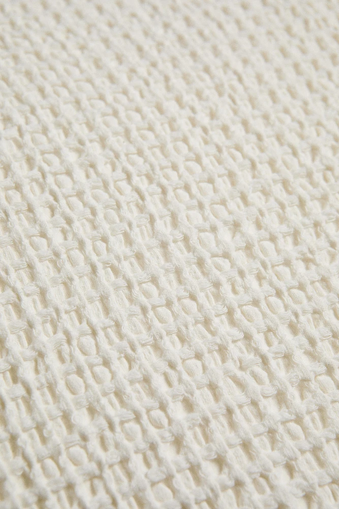 MINI WAFFLE KNIT THROW PILLOW COVER