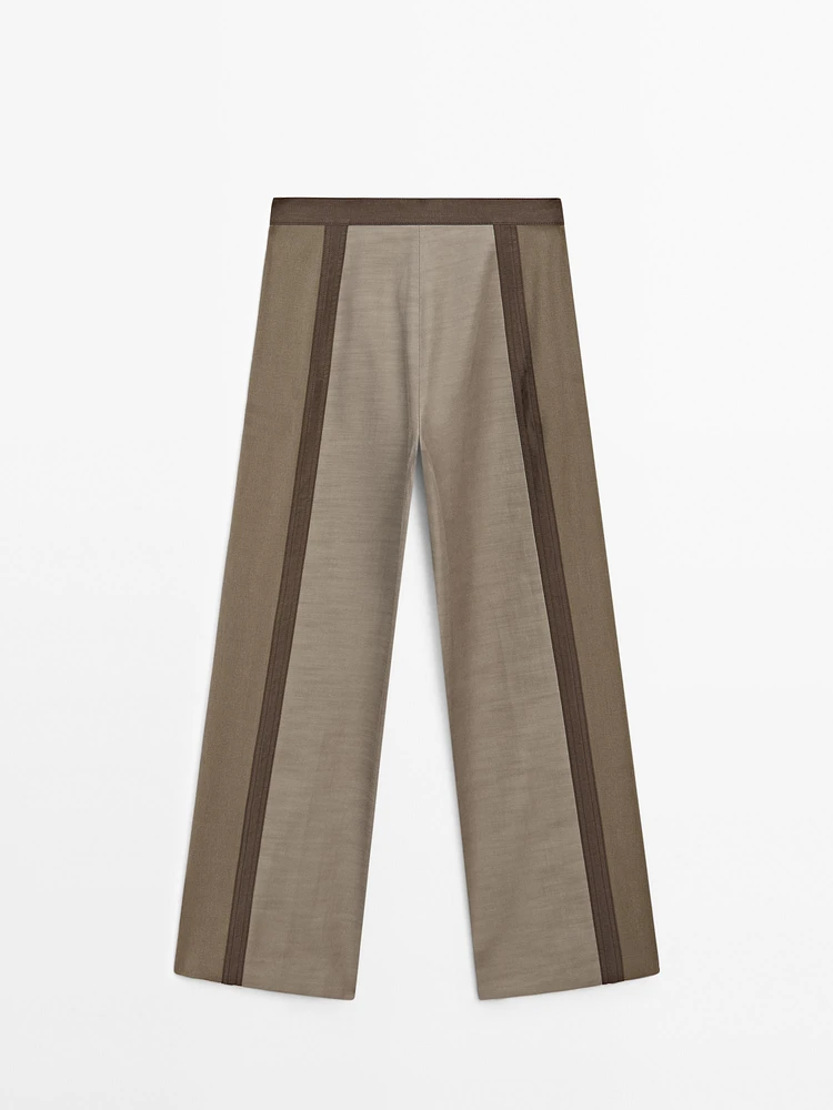 Pantalon straight avec fermeture