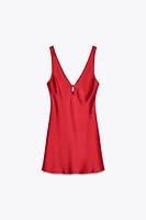SATIN HEART DRESS