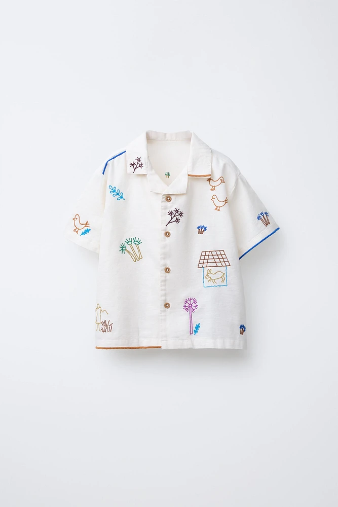 CHEMISE BRODERIES FERME