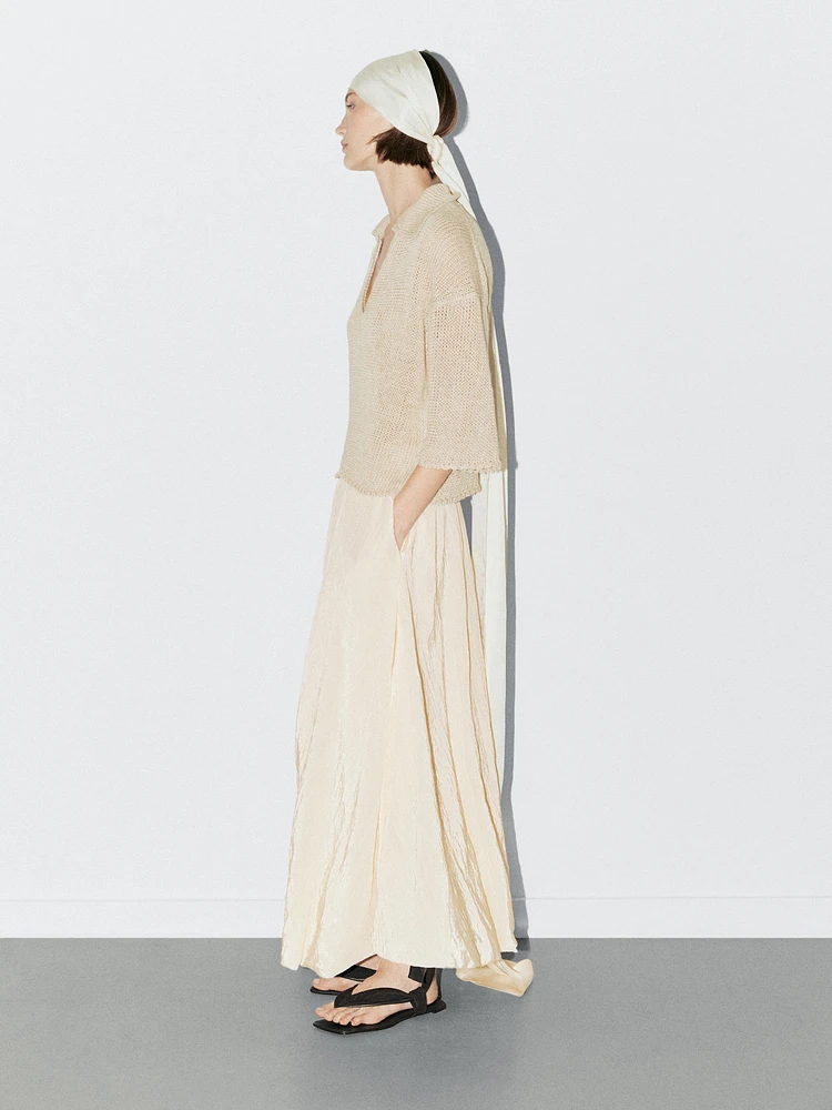 Polo sweater with open collar - STUDIO