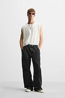 RELAXED FIT OVERSIZED POCKETS JEANS